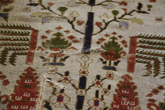 A late 19th century North West Persian Ziegler carpet, 13ft 5in by 10ft 8in.